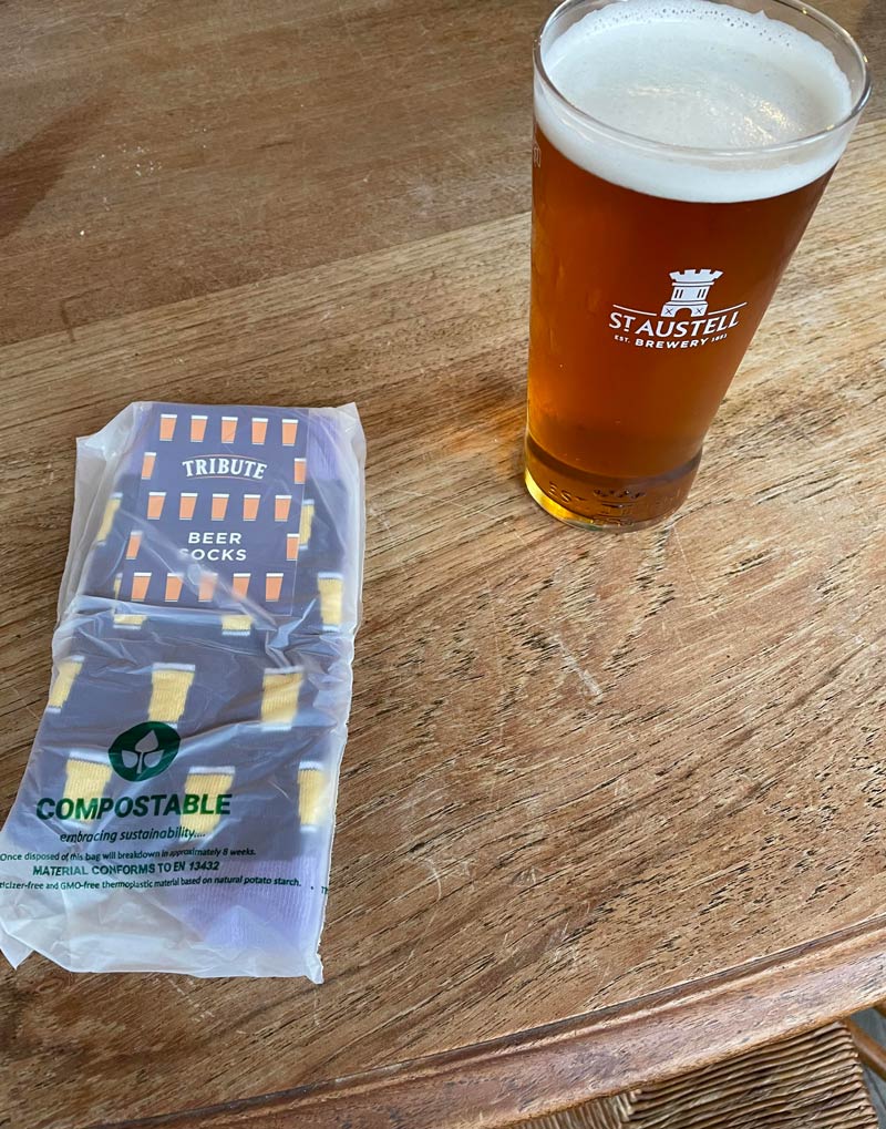 Got some free socks with my pint