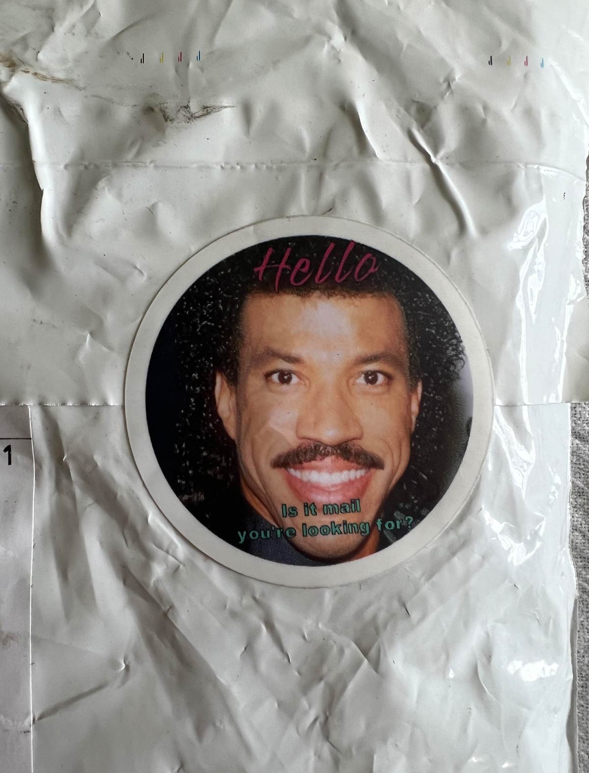 Lionel on a package I just received
