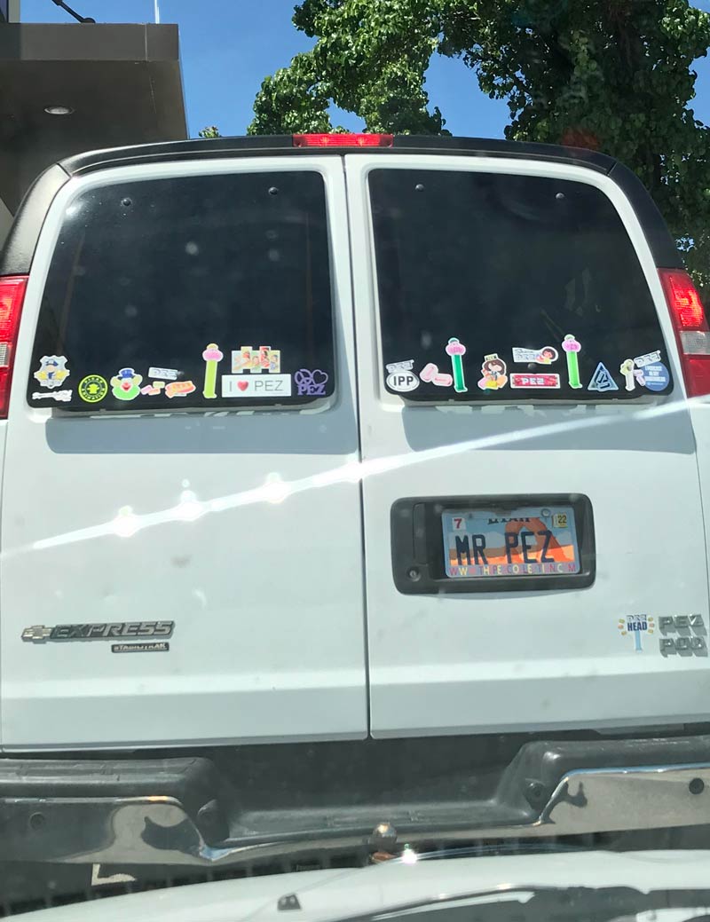 A Pez enthusiast I was behind yesterday