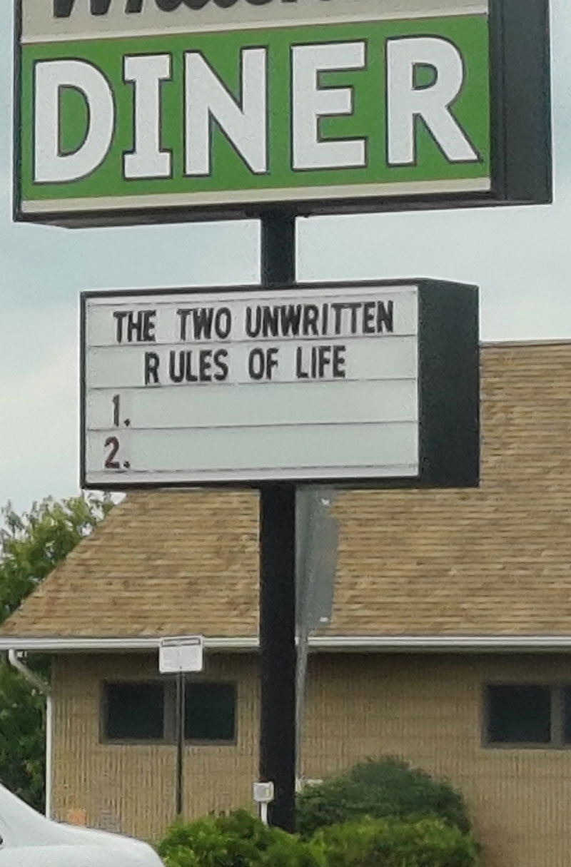 Diner sign I saw the other day