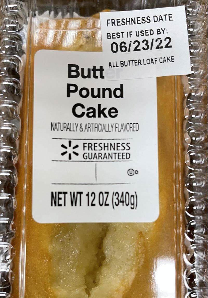 Nothing like some fresh butt pound cake!