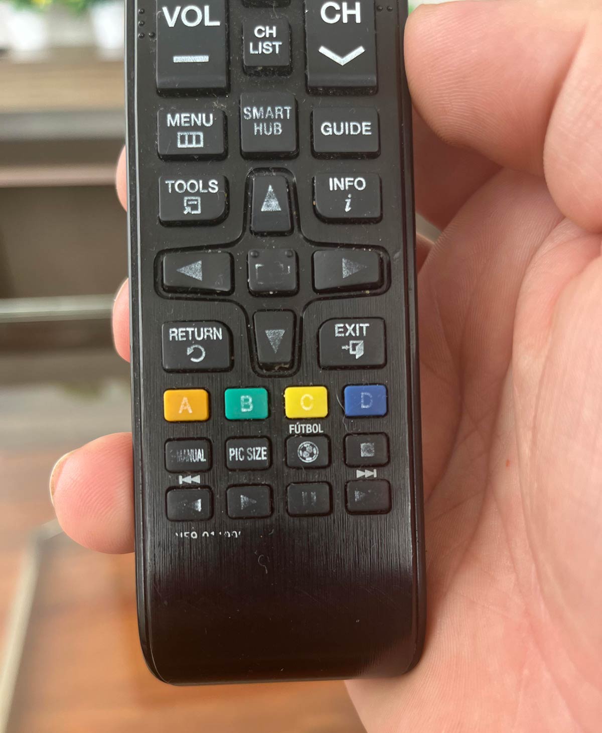 TV remote in Peru has a button for soccer