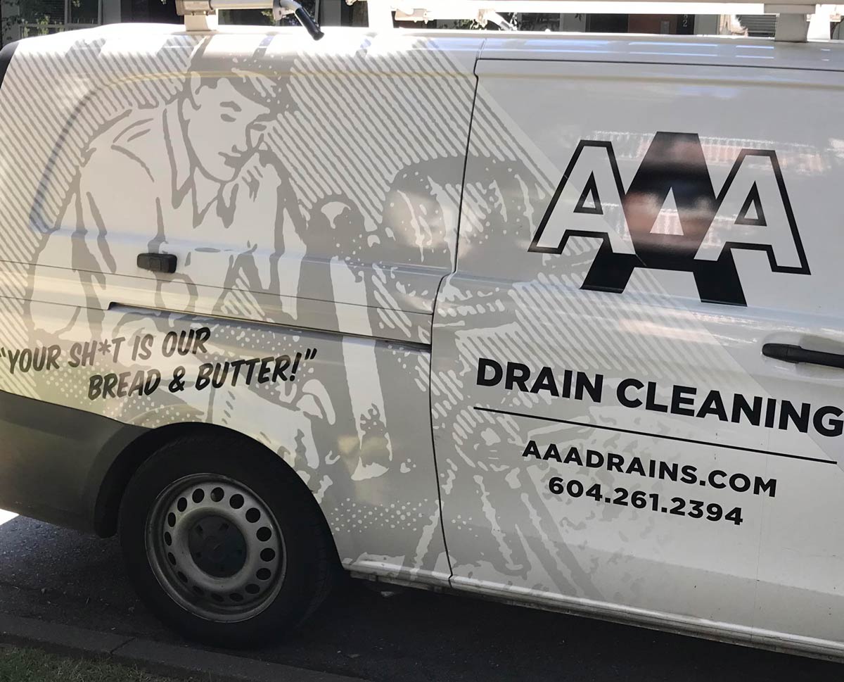 My buddy needed some drains cleaned, this van showed up