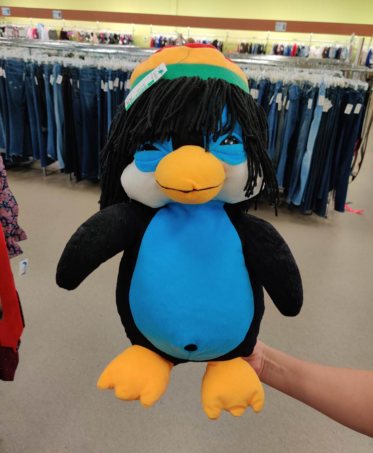 This penguin we found at a Goodwill