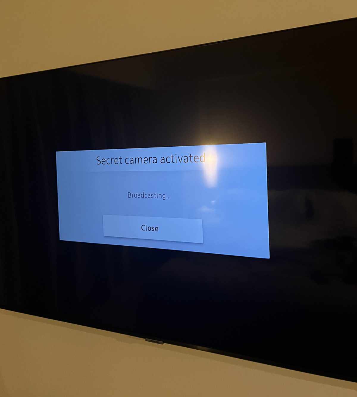 TIL you can change a hotel TVs welcome message