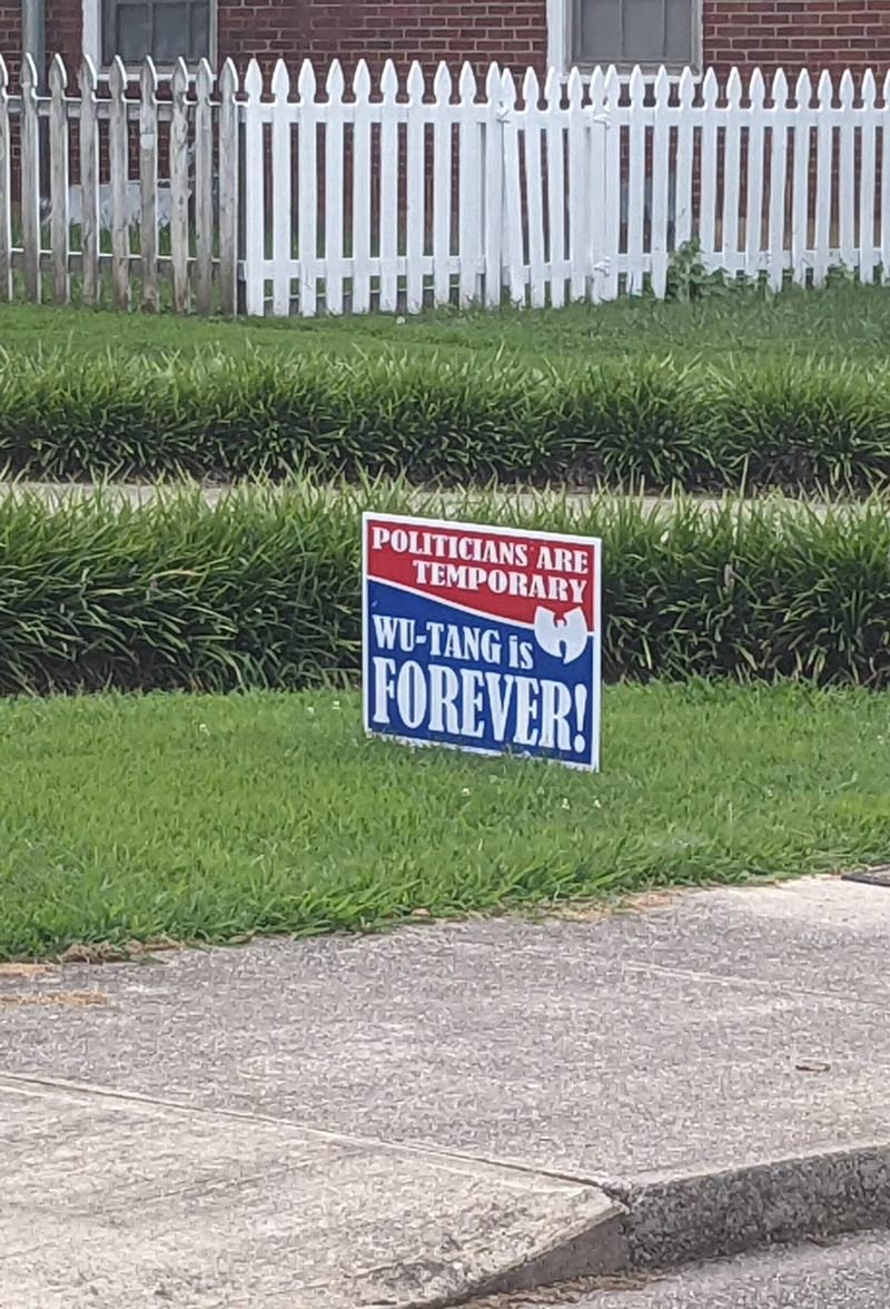 This family is correct with their yard sign