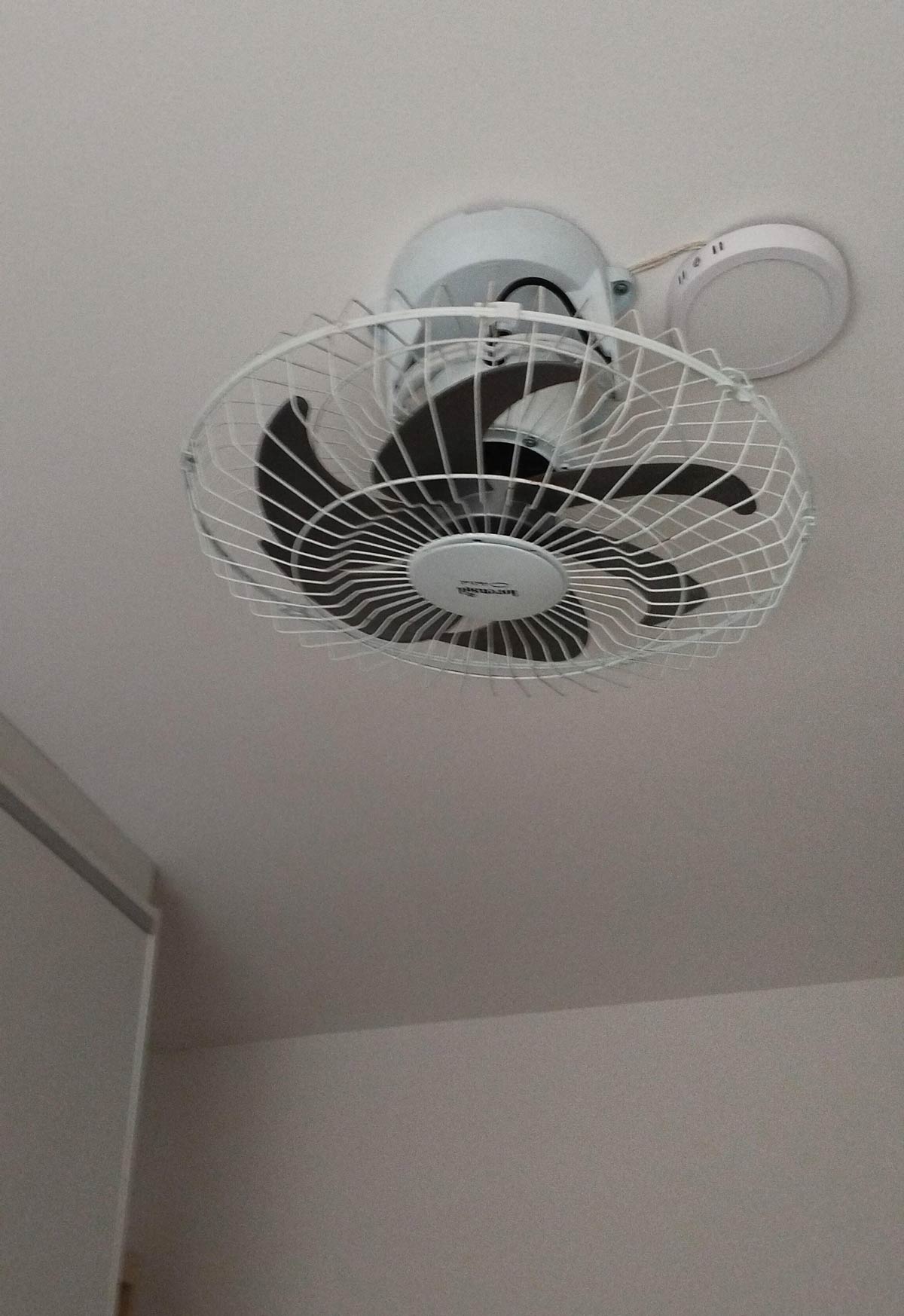 My grandpa said he had installed a ceiling fan. This is the picture he sent to us