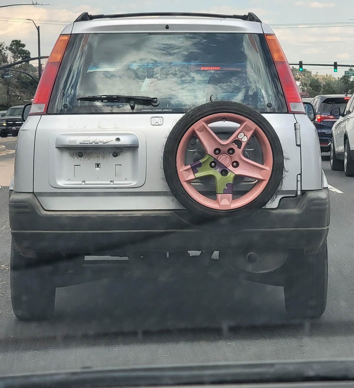 Saw this funny spare on my way to work