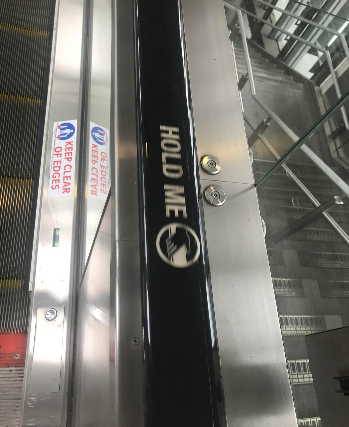 Never before have I so closely identified with an escalator