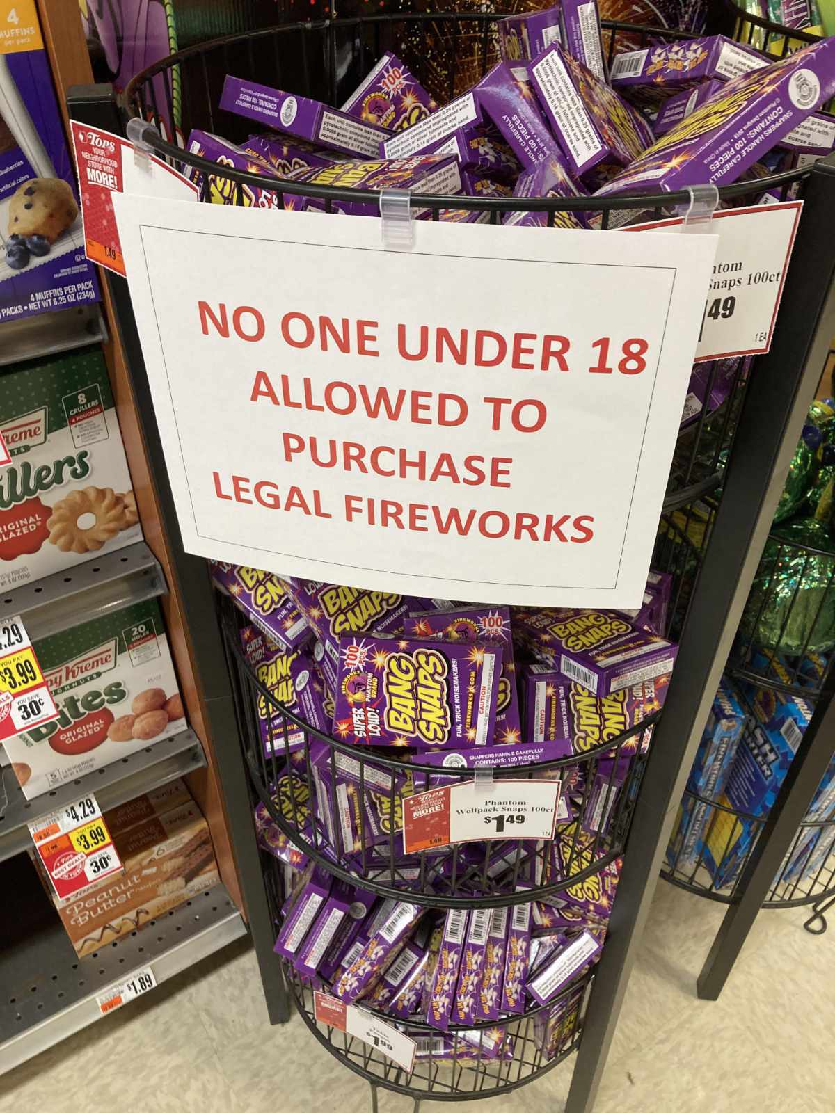 So, only illegal fireworks then