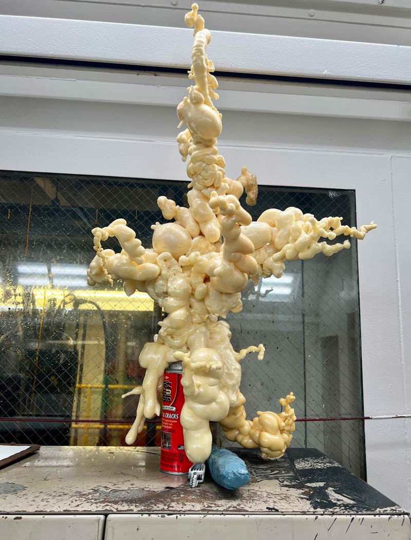 The way this can of spray foam exploded