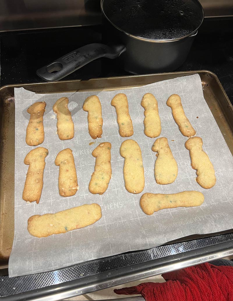 My wife tried making 1 shaped cookies for our friend’s daughters birthday