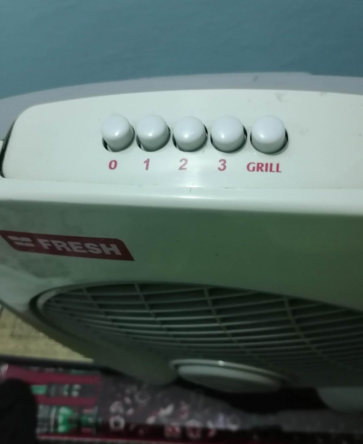 My grandpa's fan has a "Grill" button