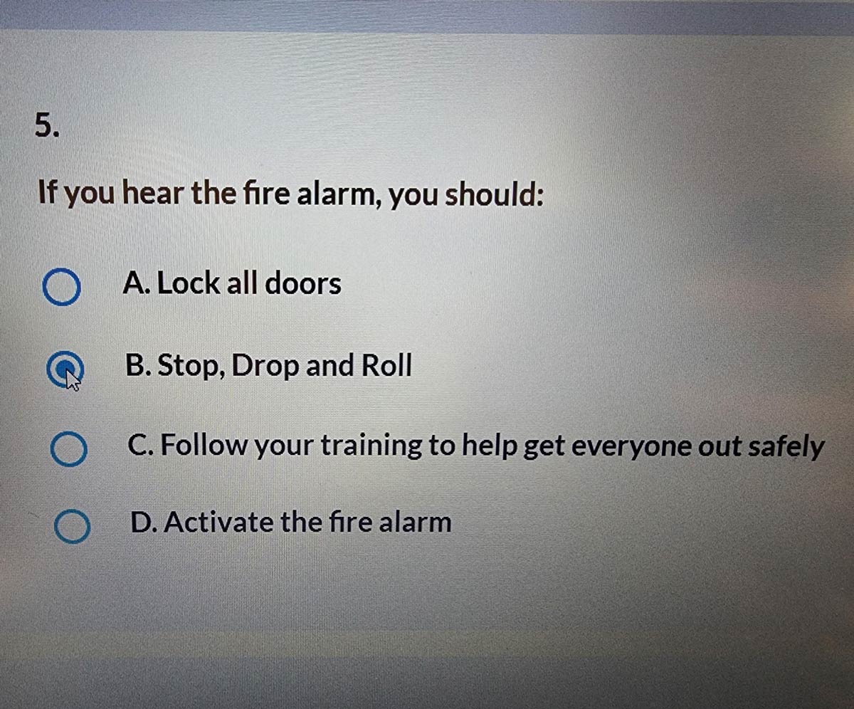 I love these kind of questions at a job orientation