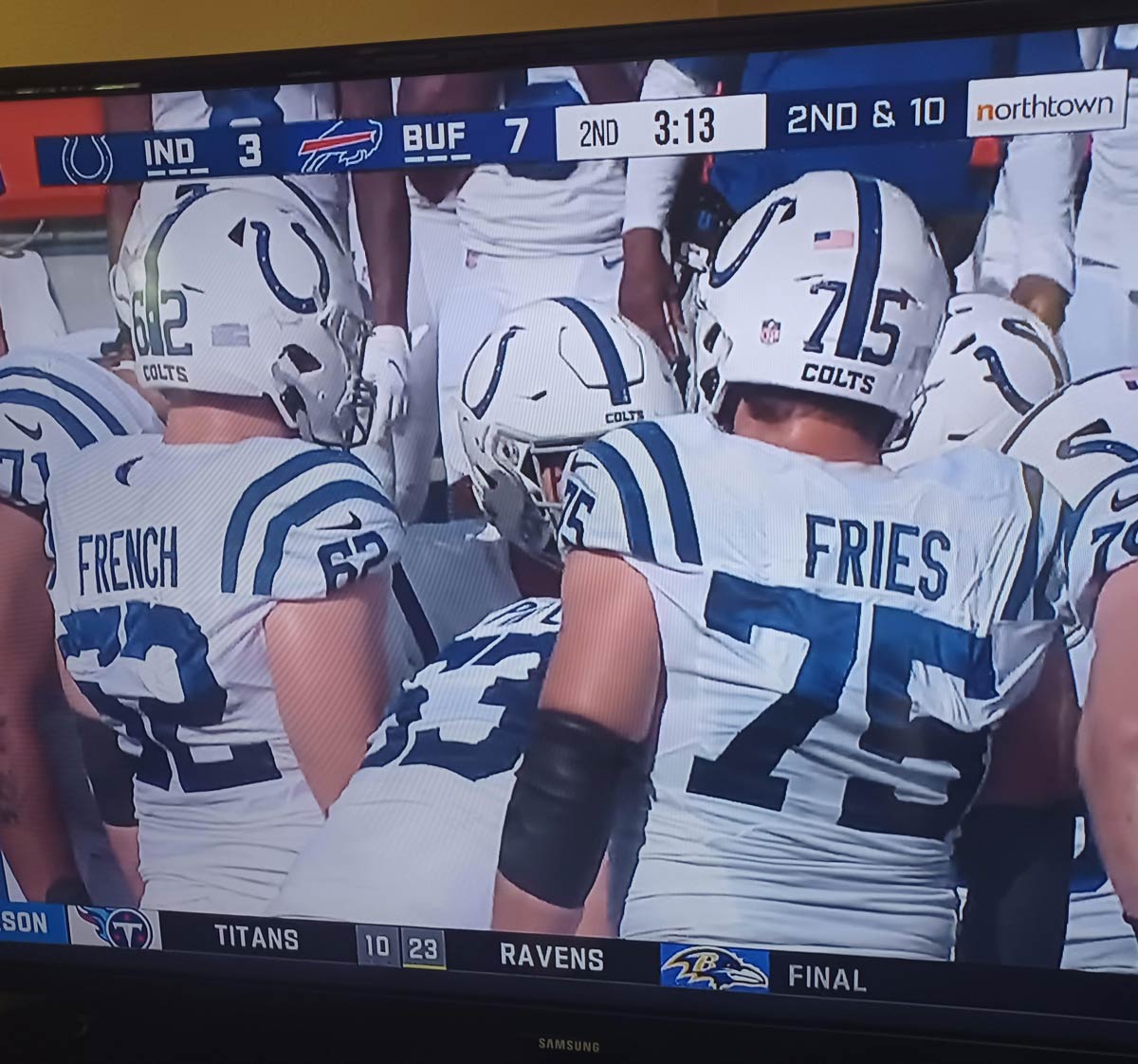 Colts O-Line making us hungry