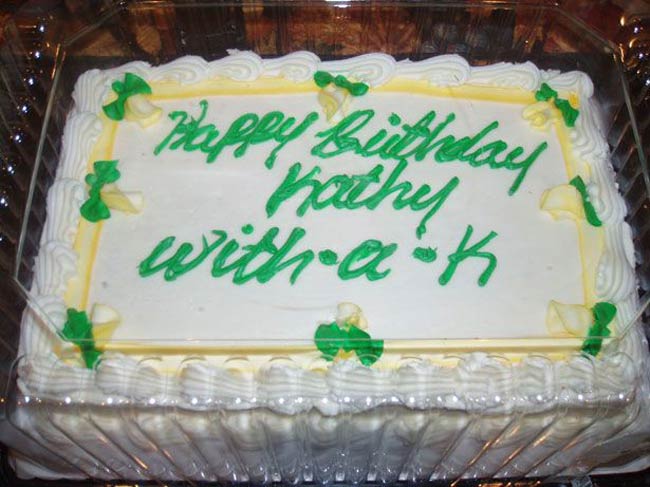 Happy Birthday Kathy with a K