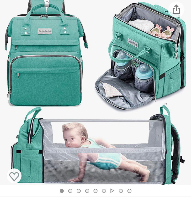 This add for a diaper bag got the next Mr. Universe