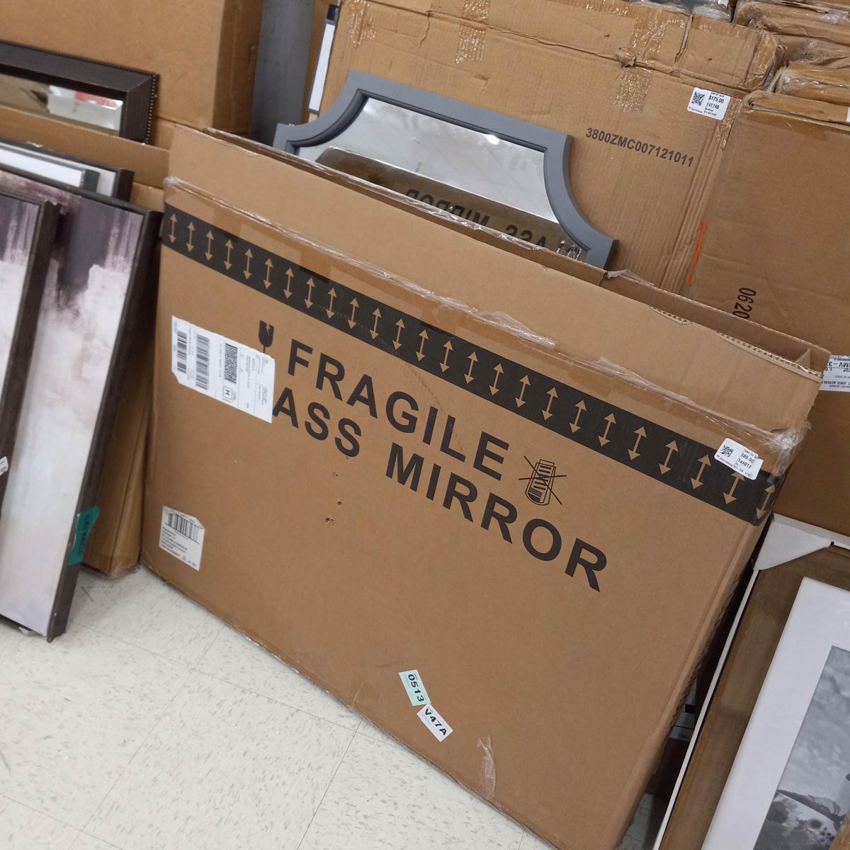 Very fragile mirror