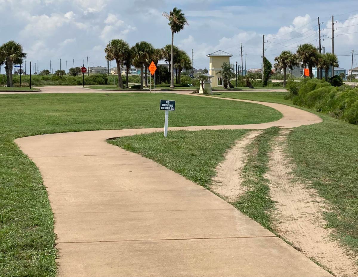 Spotted in real life while driving in a golf cart to the beach. They could have moved the path 5 feet to the right and solved this problem