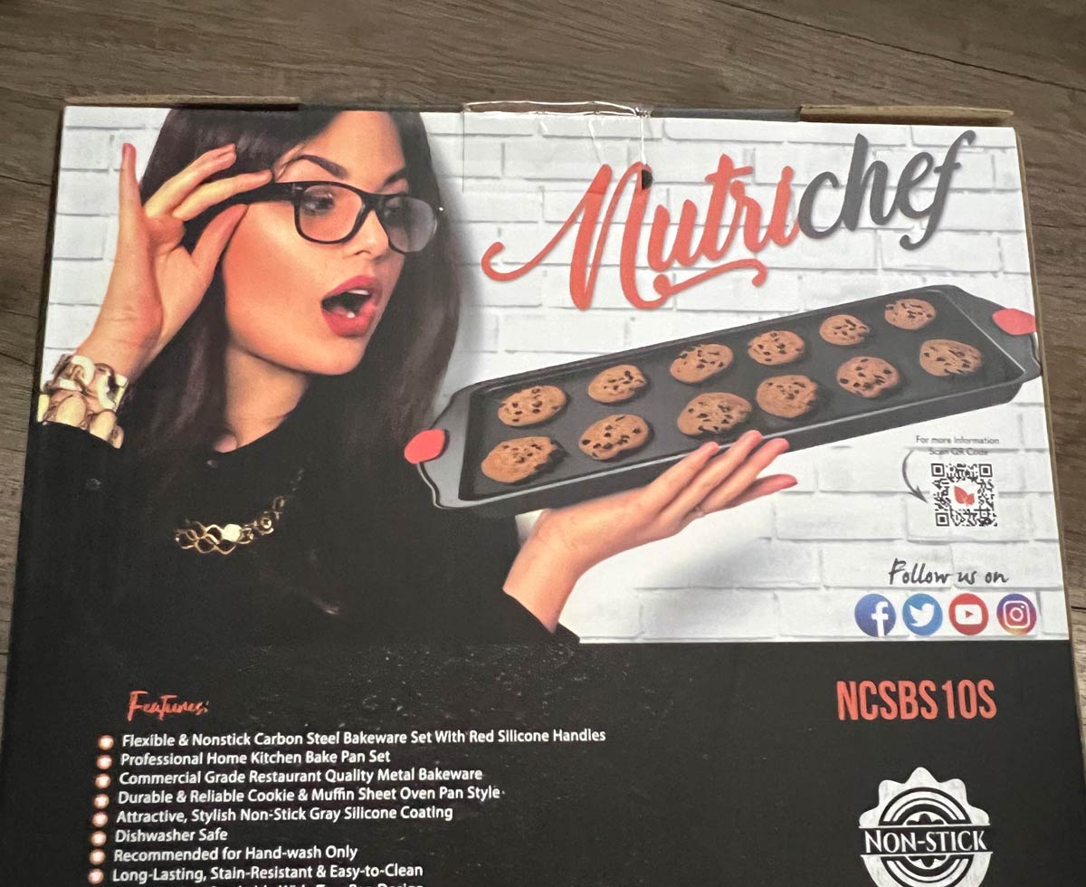 My new cookie sheets look like they used a poorly edited porn image on the box