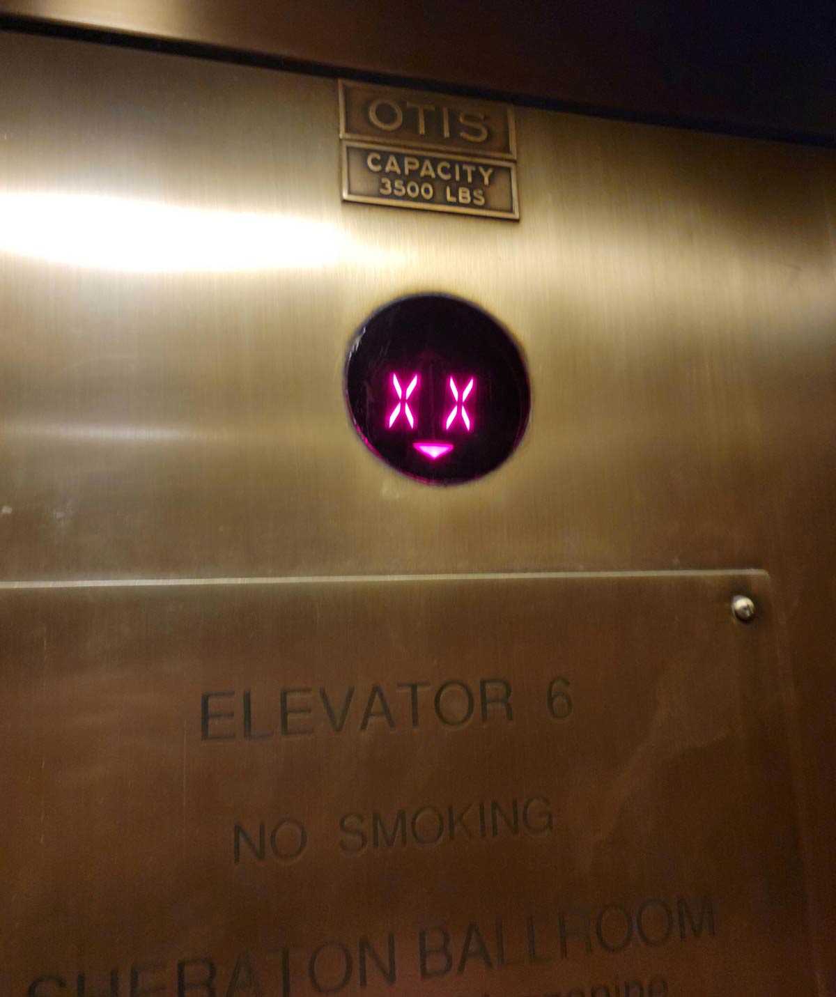 I got threatened by an elevator