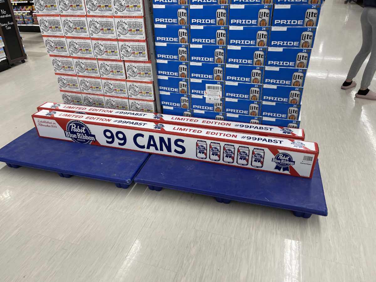 PBR is selling long cases of 99 beers for $69