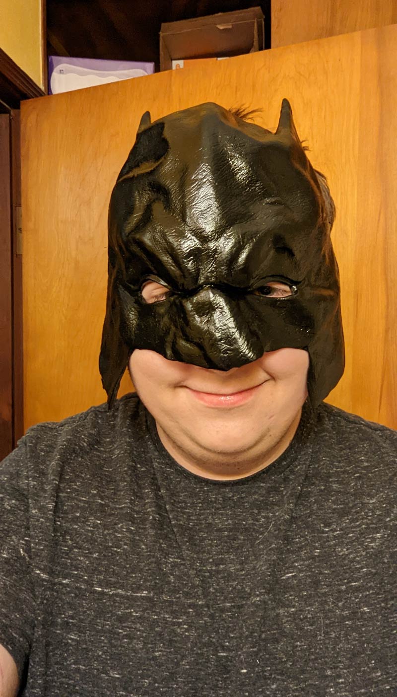 The mask that came with my Batman costume..