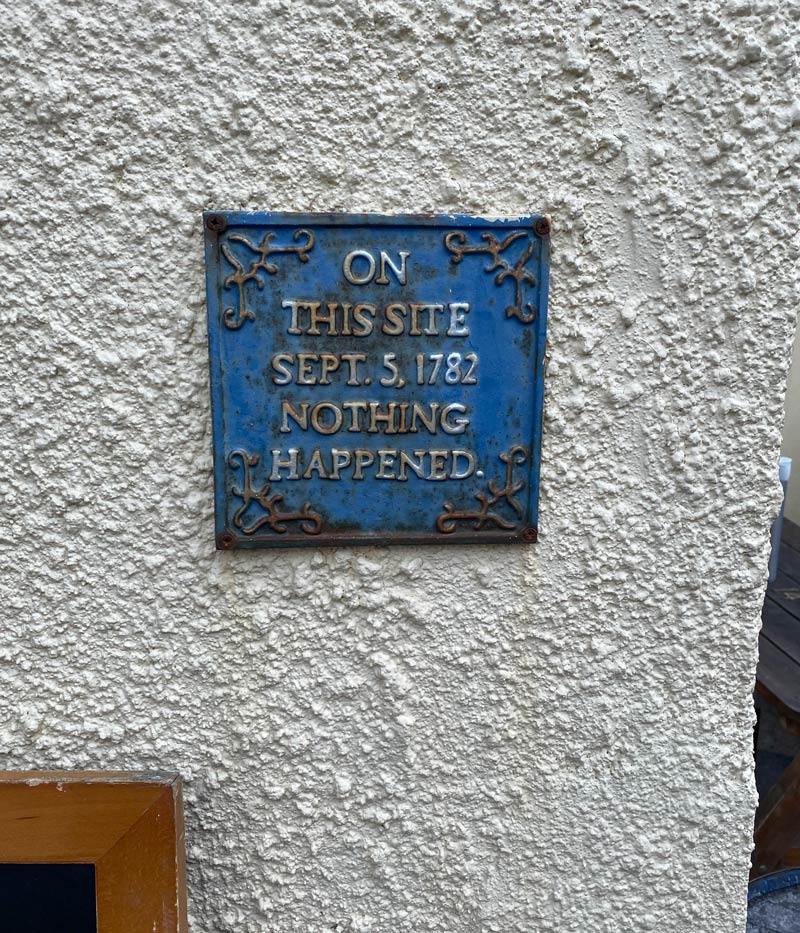 On the side of the Beaver pub in Appledore, Devon