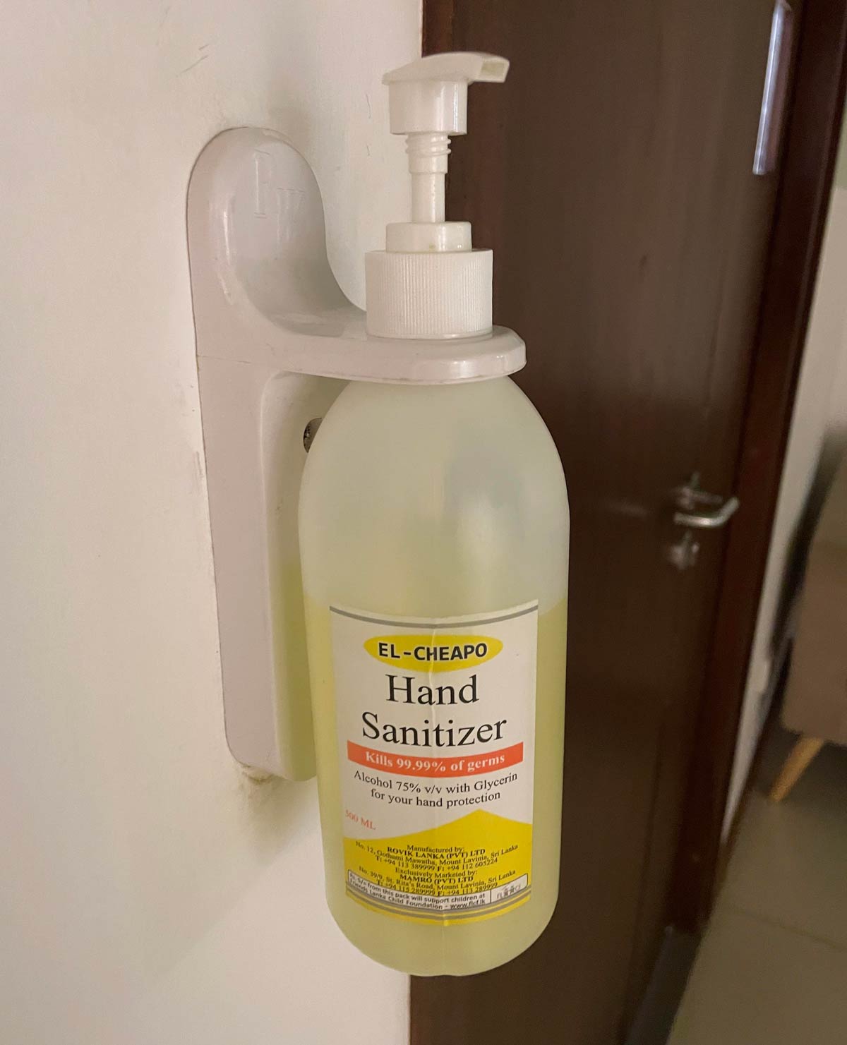 The sanitizer brand in the hospital where my nephew is being born