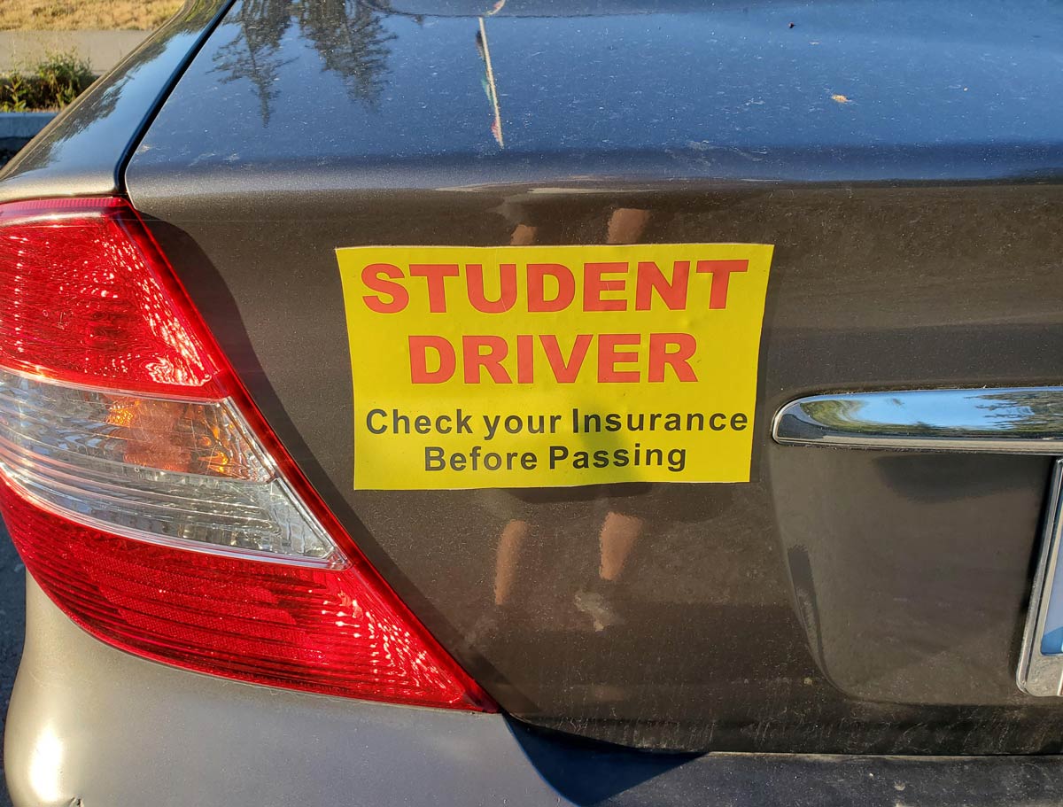 Student Driver..
