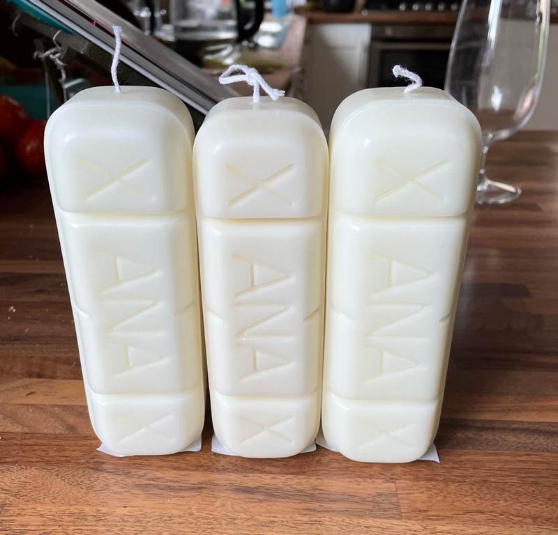 Made these Xanax candles to give out to people at work who need to loosen up and chill out