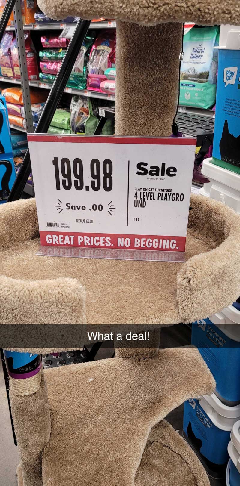 Great Prices. No Begging