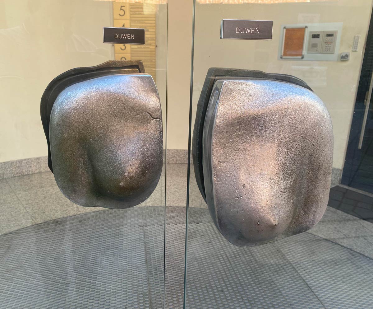 The door handles at my office are a pair of boobies