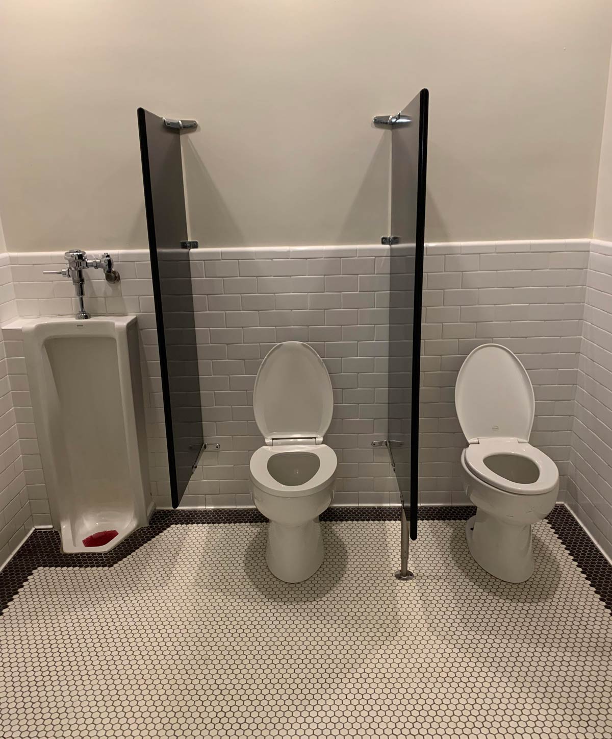 This lobby restroom at a nice (~$200/night) hotel and restaurant