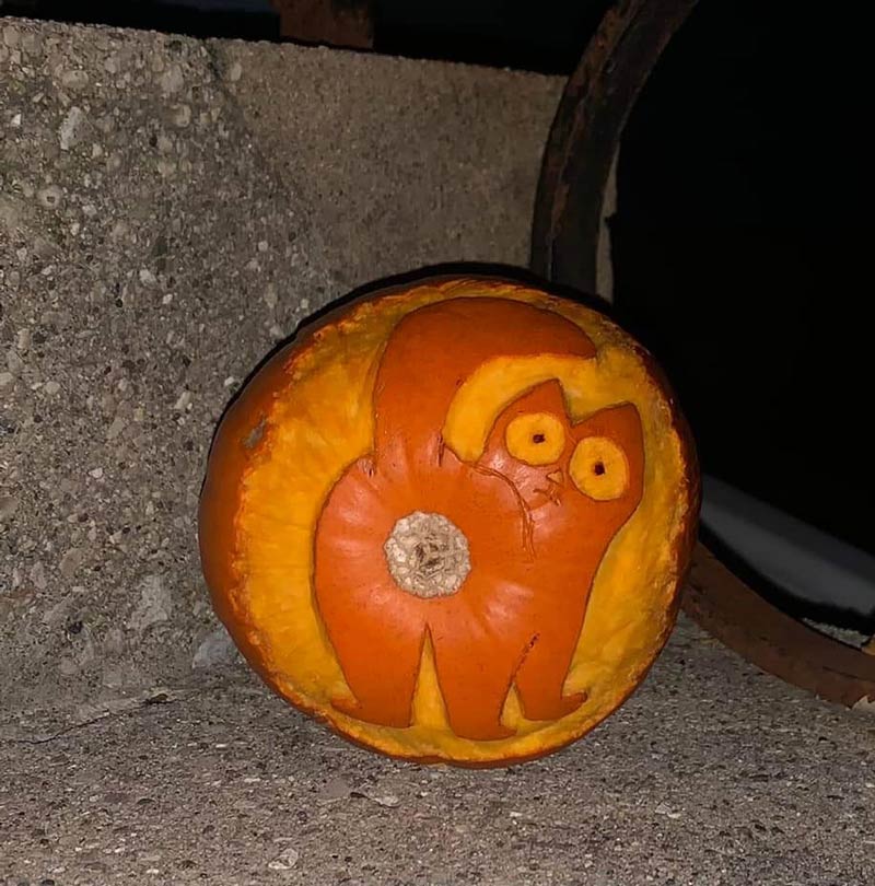 Finished the pumpkin carving