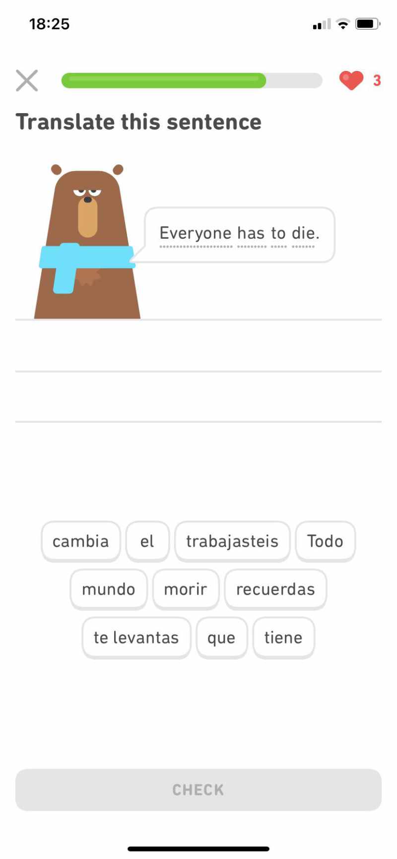 OK Duolingo!