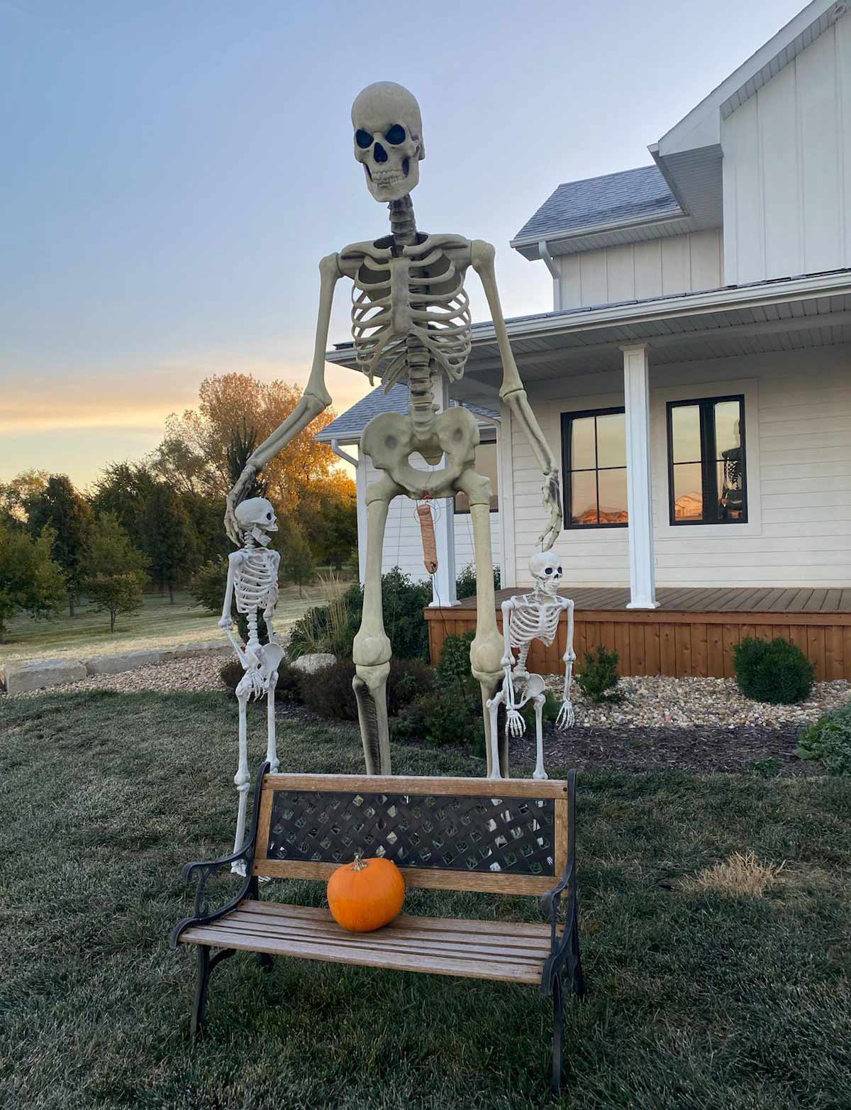 Someone added to my buddy’s Halloween display