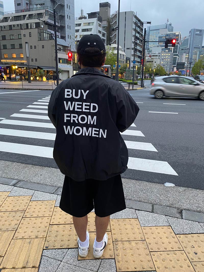 Walking home after work in Japan. I don’t think he knew what it meant