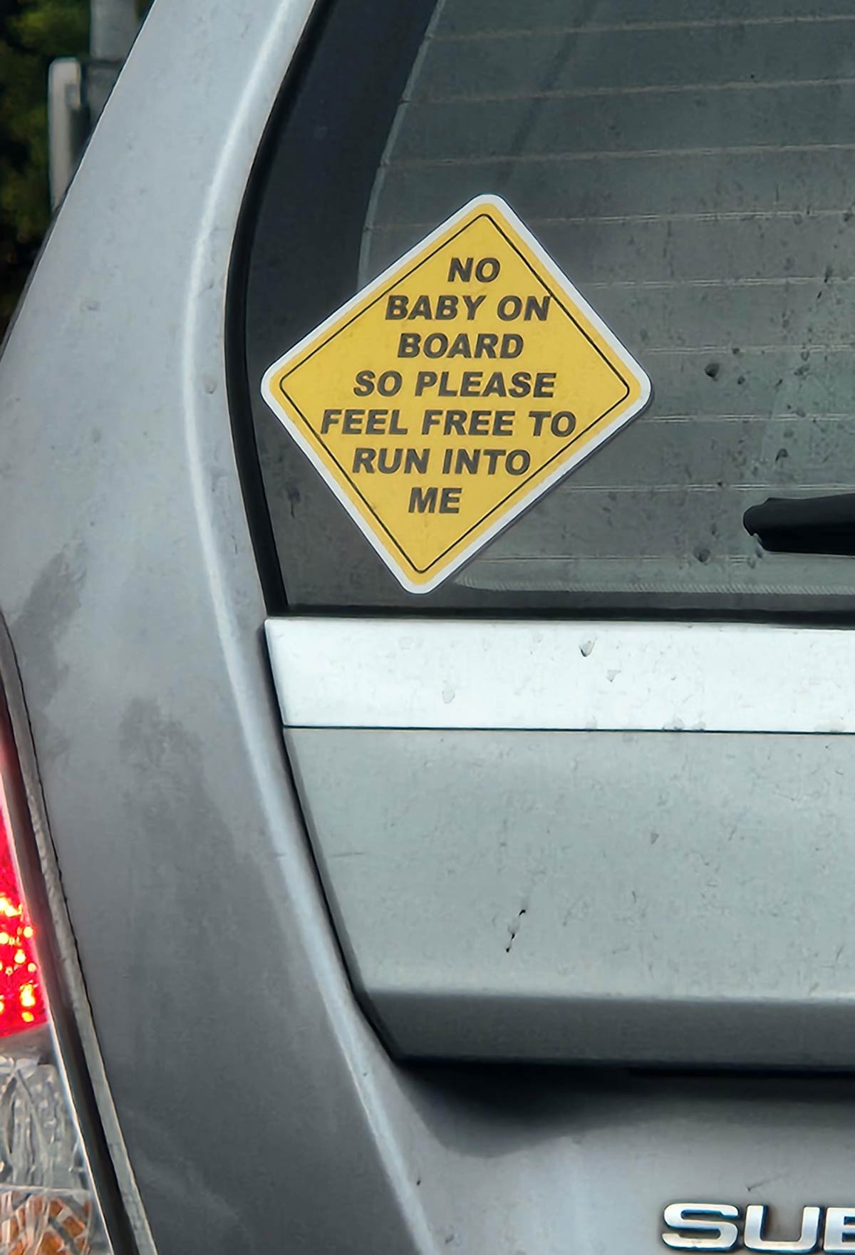 No baby on board..