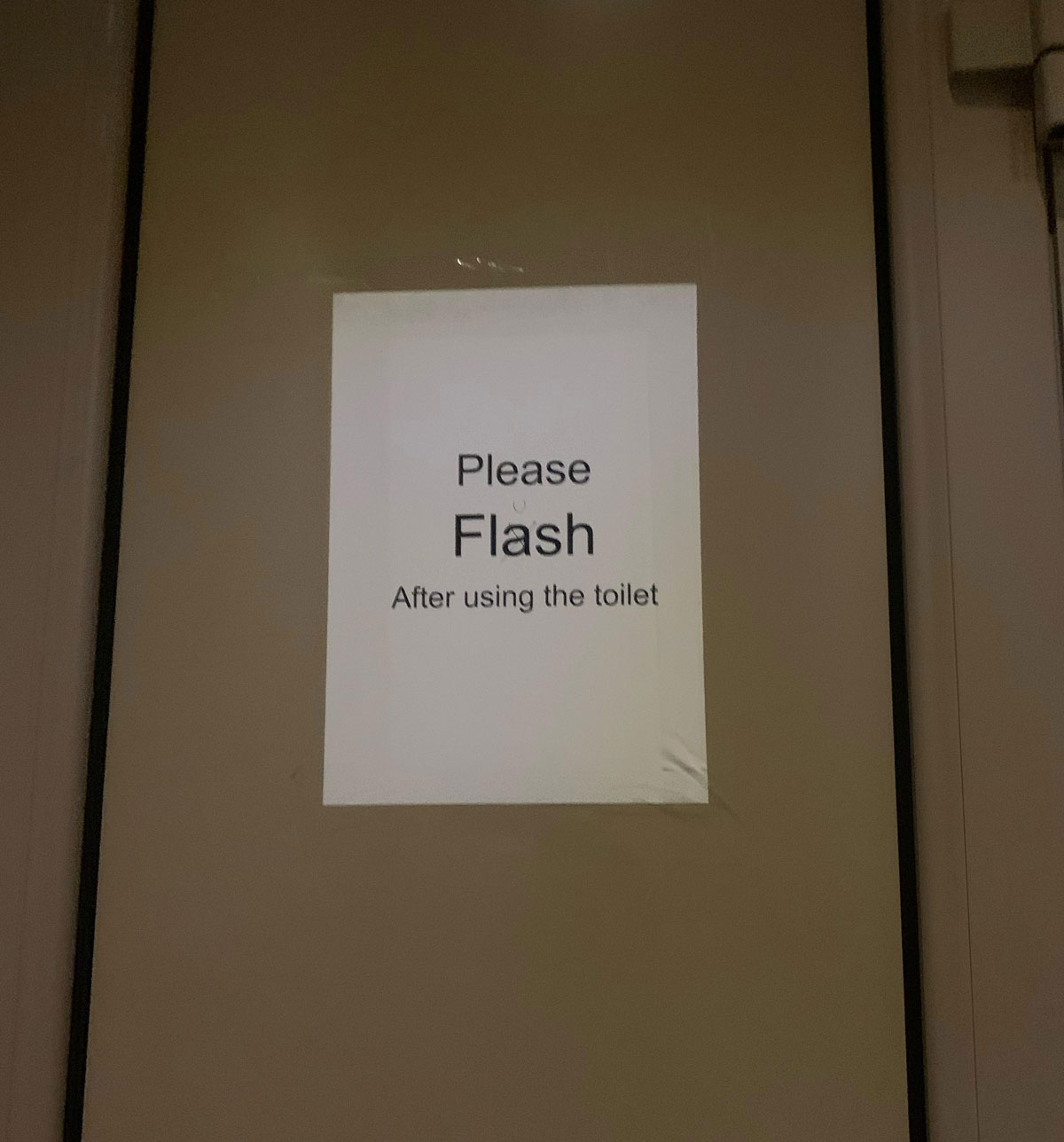 Don’t forget to flash