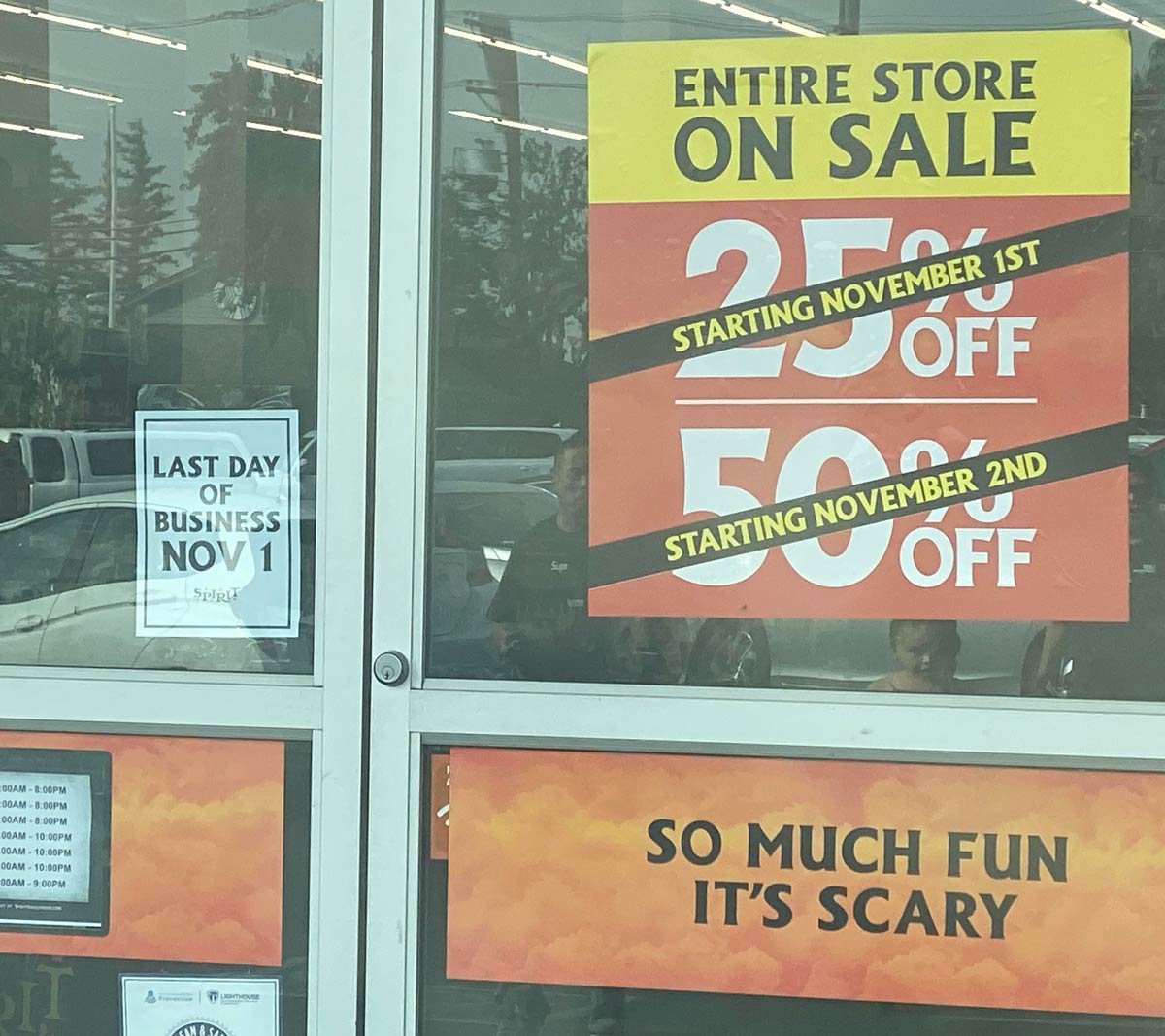 They Close Before 50% Off