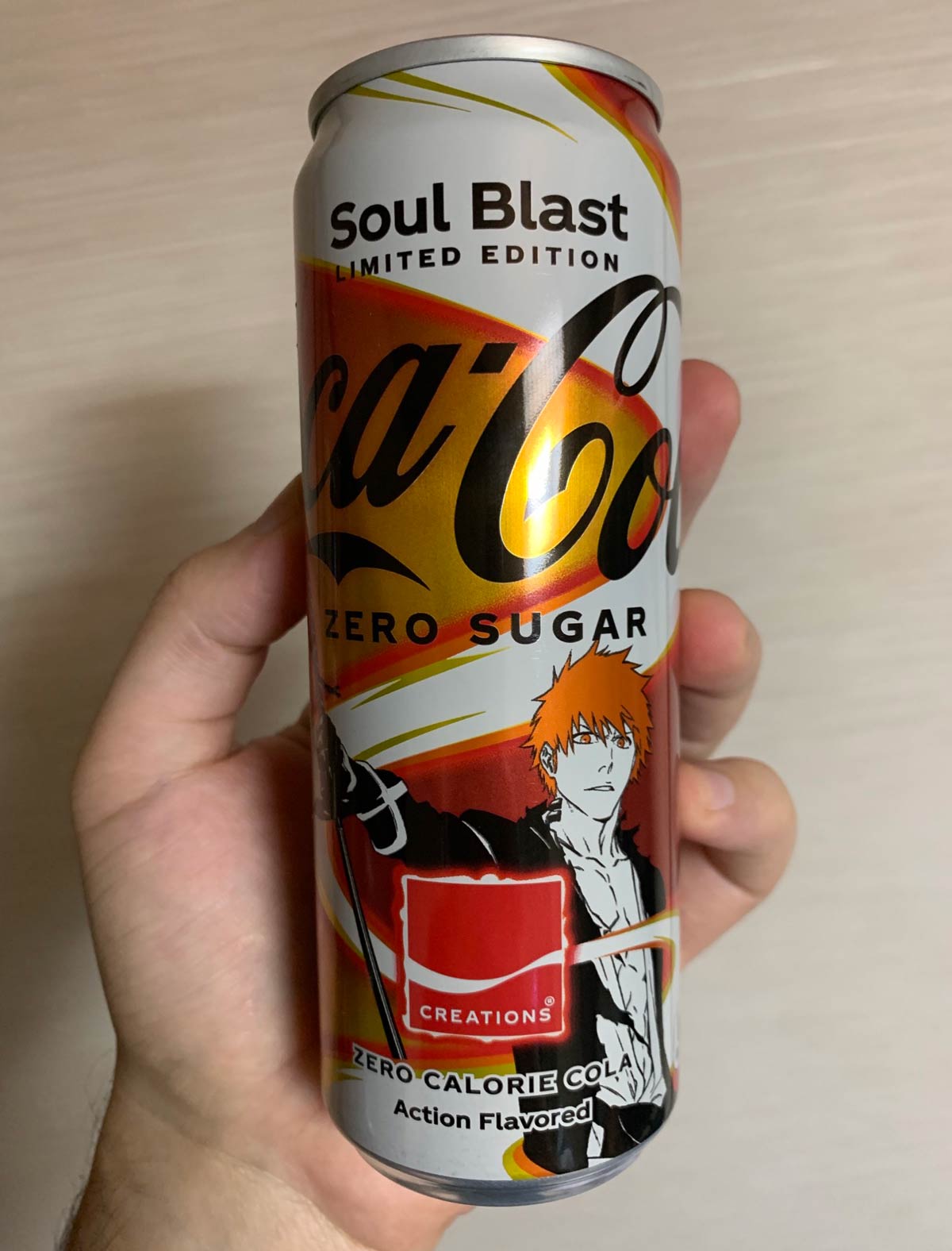 I’m in Japan we have “Action Flavored” coke at the moment