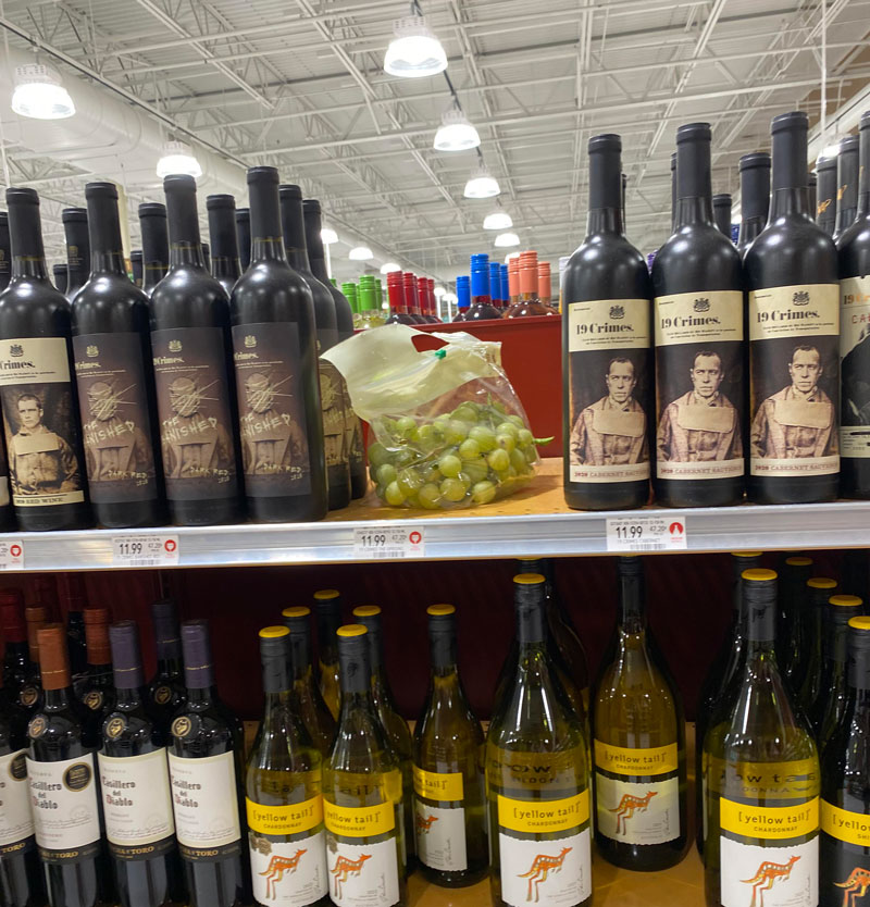 Someone made a choice today in the wine isle