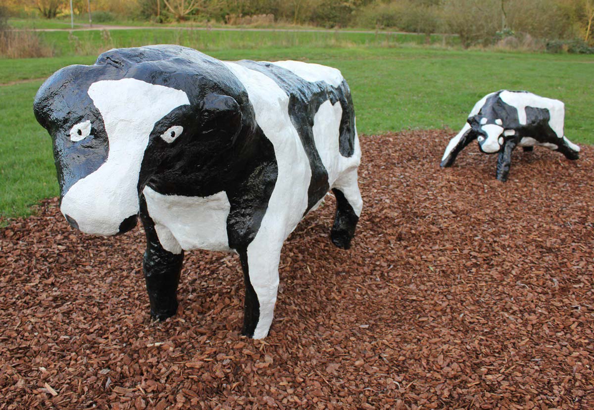 Dodgy public art? Concrete Cows, Milton Keynes, England