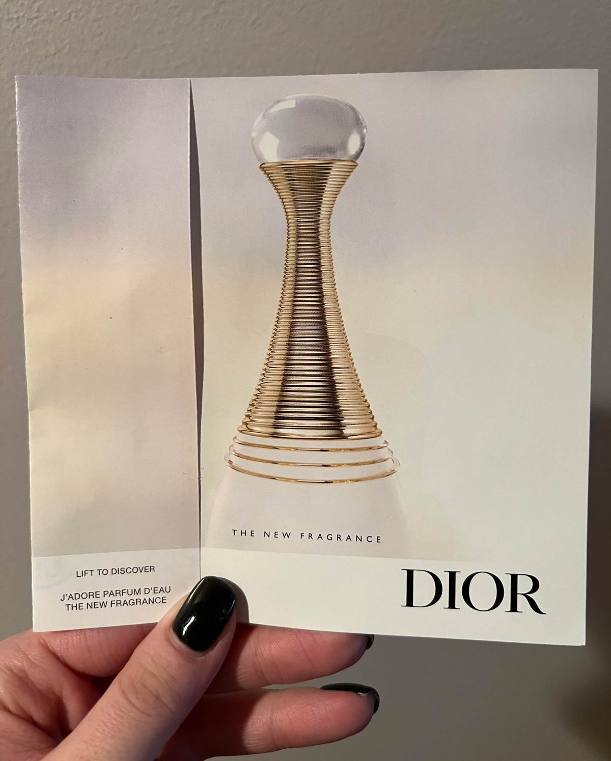 This perfume looks like a door stop. Or should I say, Dior stop?