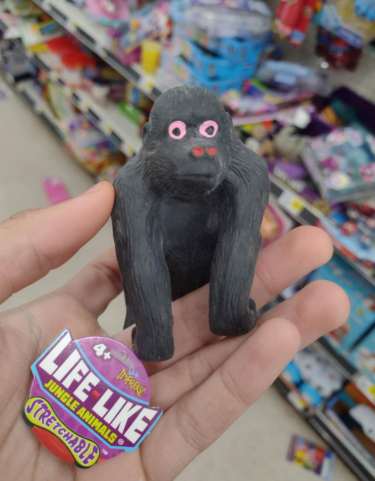 The latest in "Life-Like" toy gorillas