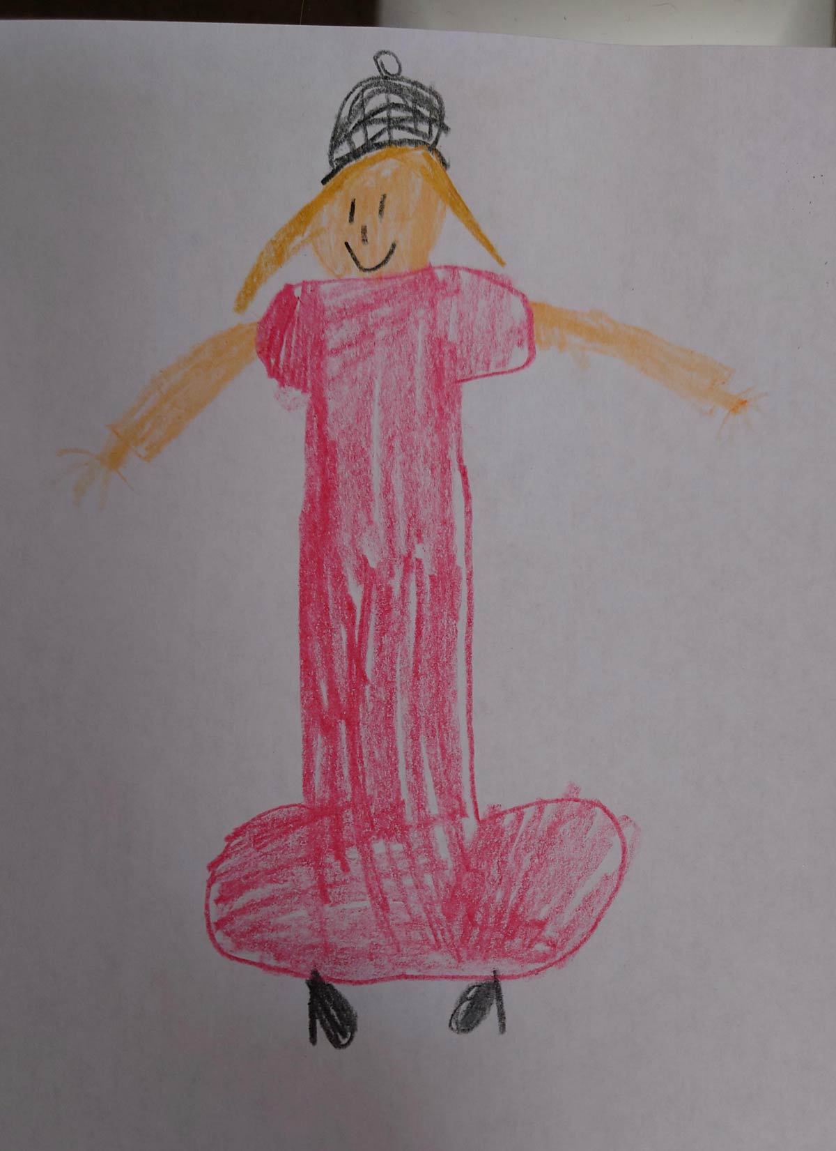 My niece drew a picture of Mariah Carey from the parade
