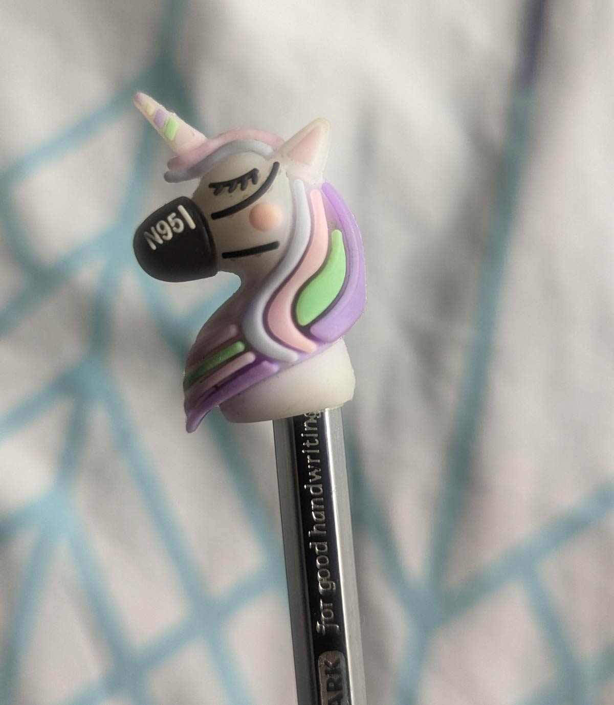 Masked Unicorn pencil cap