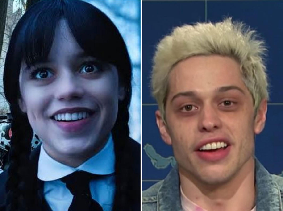 I'm getting Pete Davidson vibes from this Wednesday Addams photo