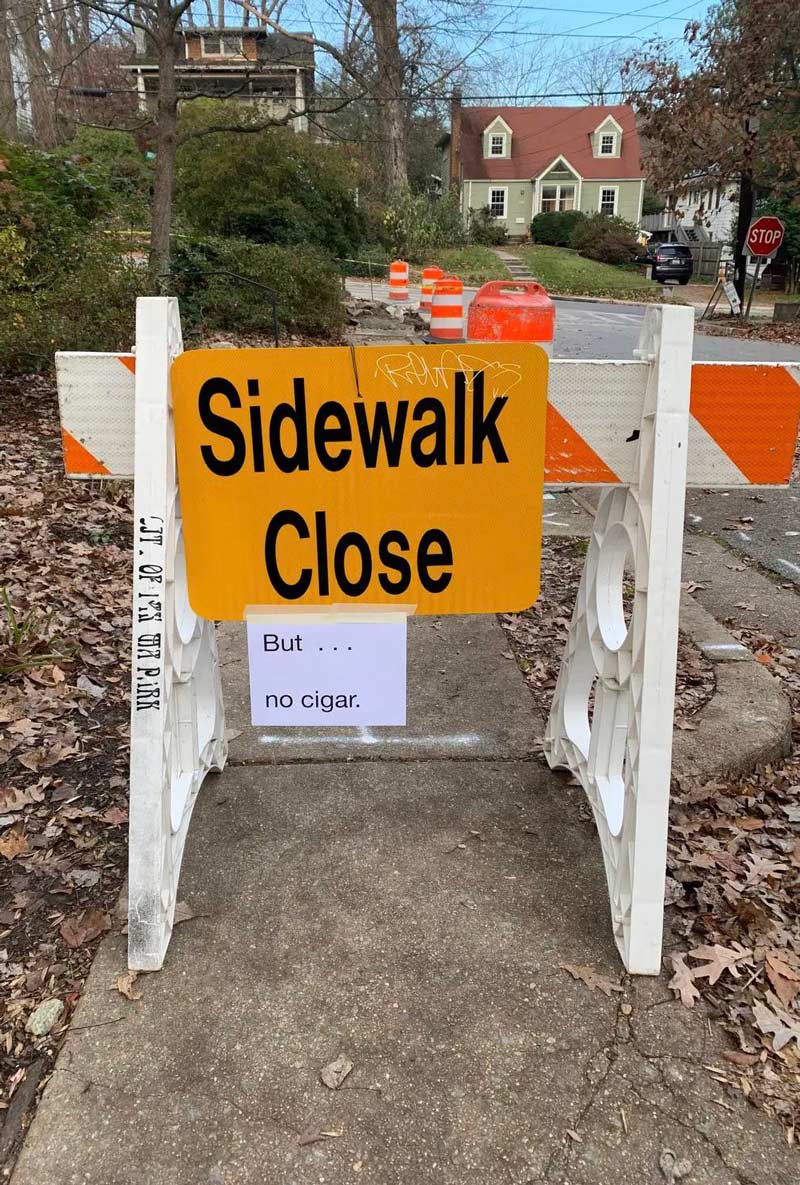 Sidewalk Close...